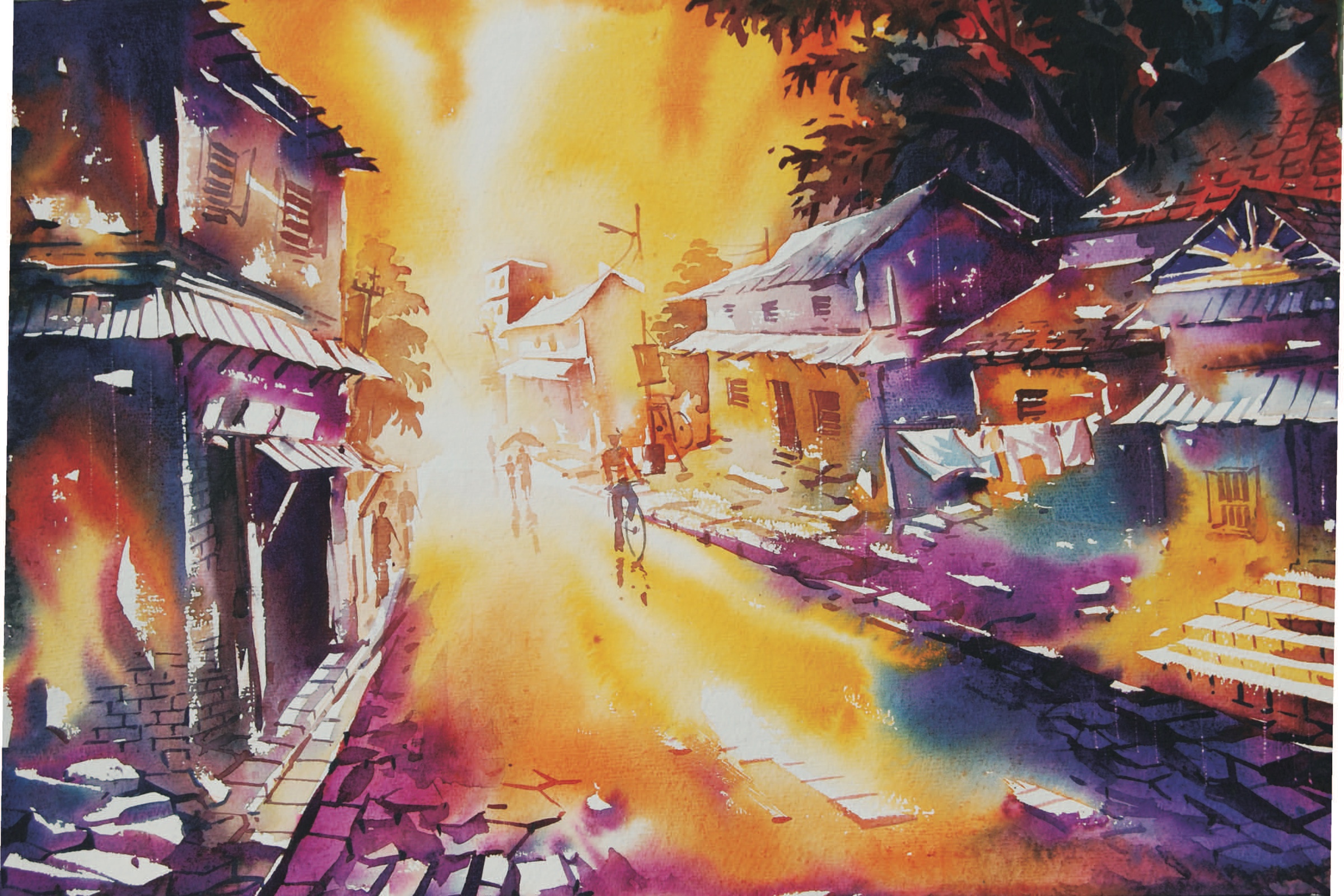 Sunlight Through Old Bazaars: Heritage Streetscape
