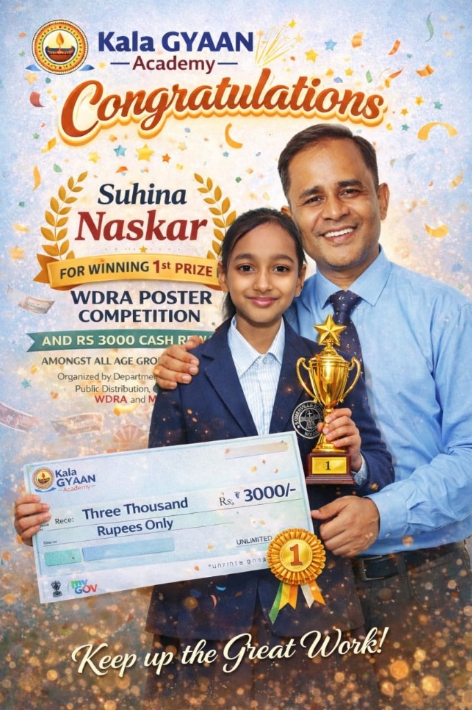 Suhina Naskar - 1st Prize Winner (All Age Groups)